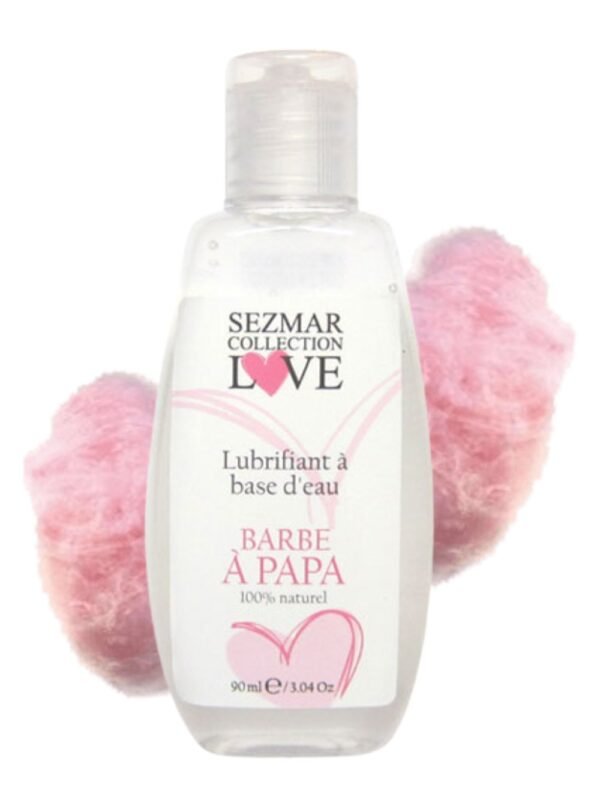 Lubrifiant naturel à l'eau saveur barbe à papa 90 ml