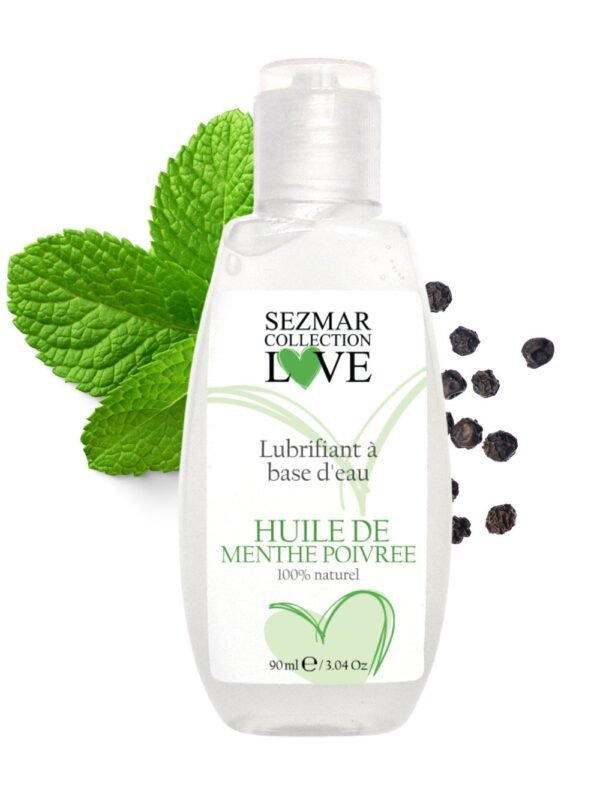 Lubrifiant naturel à l'eau saveur menthe poivrée 90 ml