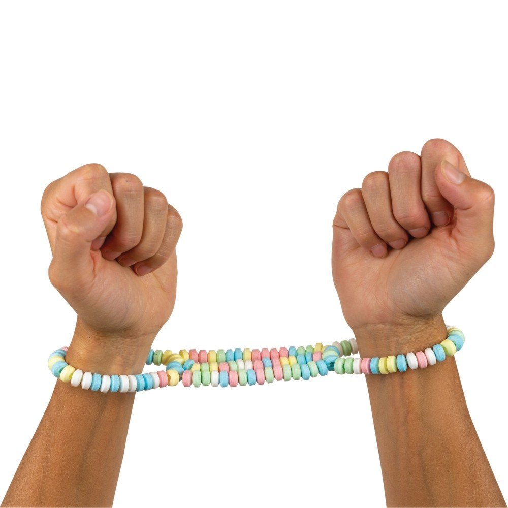 Menottes en bonbons comestibles sexy