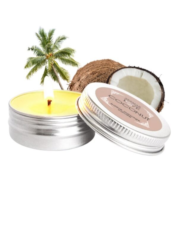 Mini bougie de massage naturelle noix de coco 30 ml