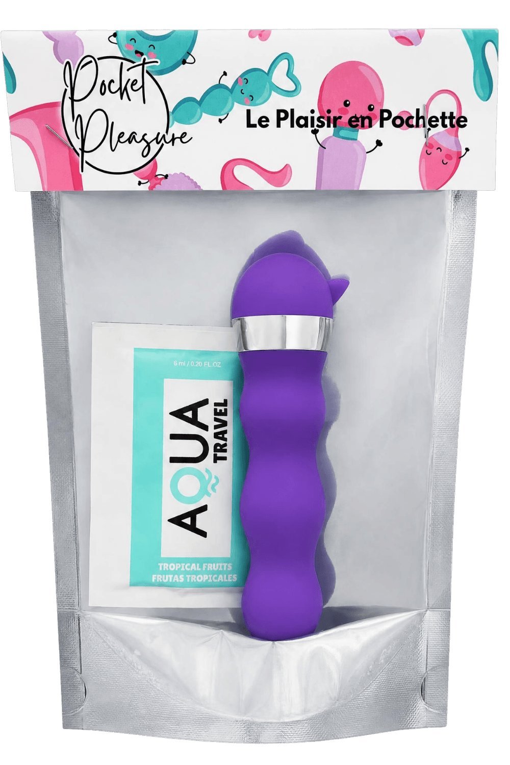 Mini vibro ondulé violet