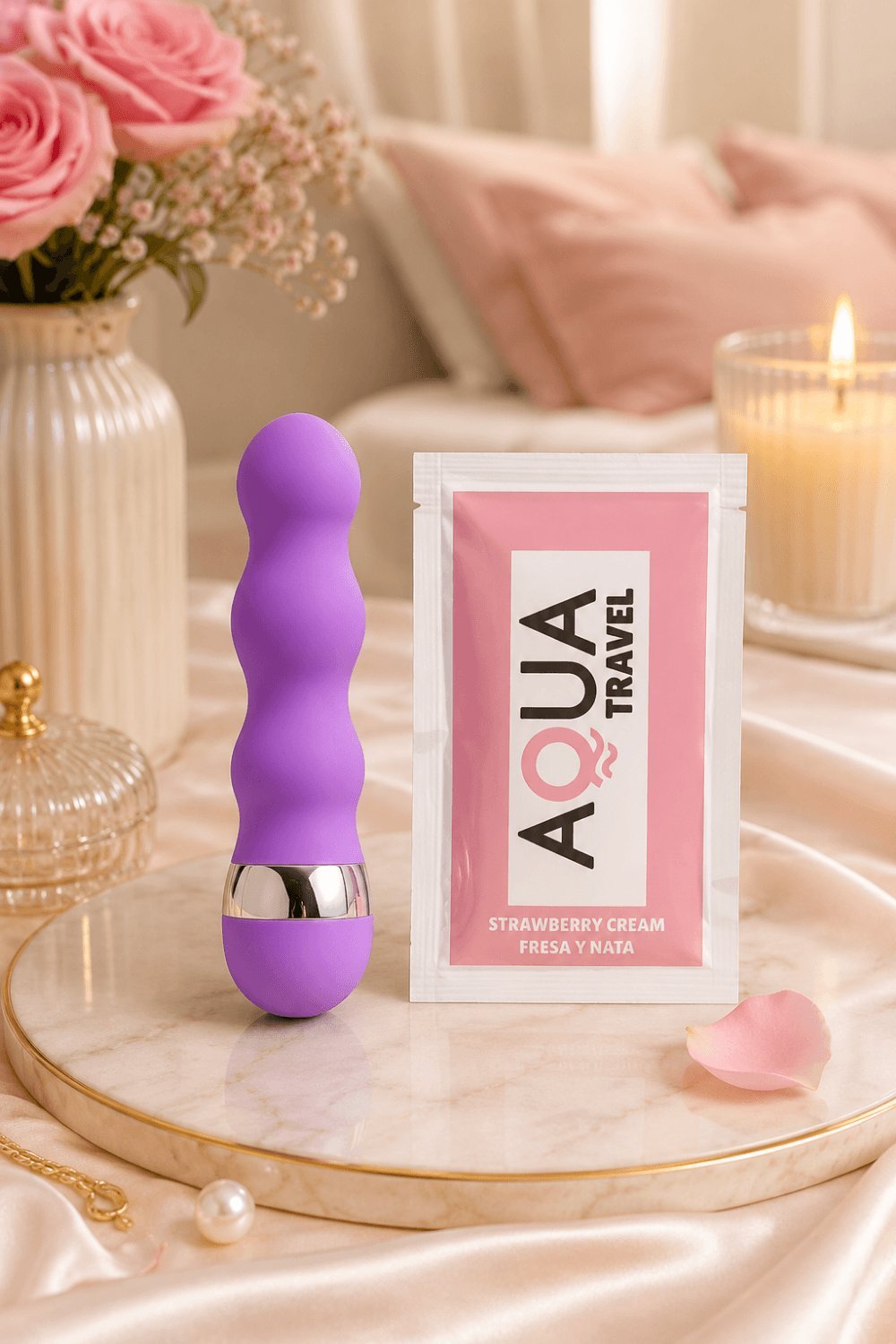 Mini vibro ondulé violet