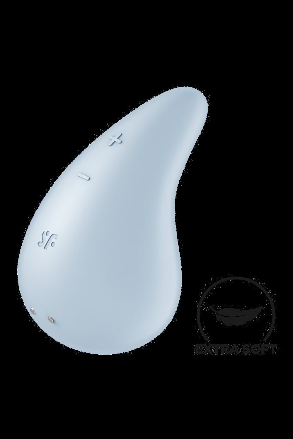 Mini vibromasseur double moteur bleu