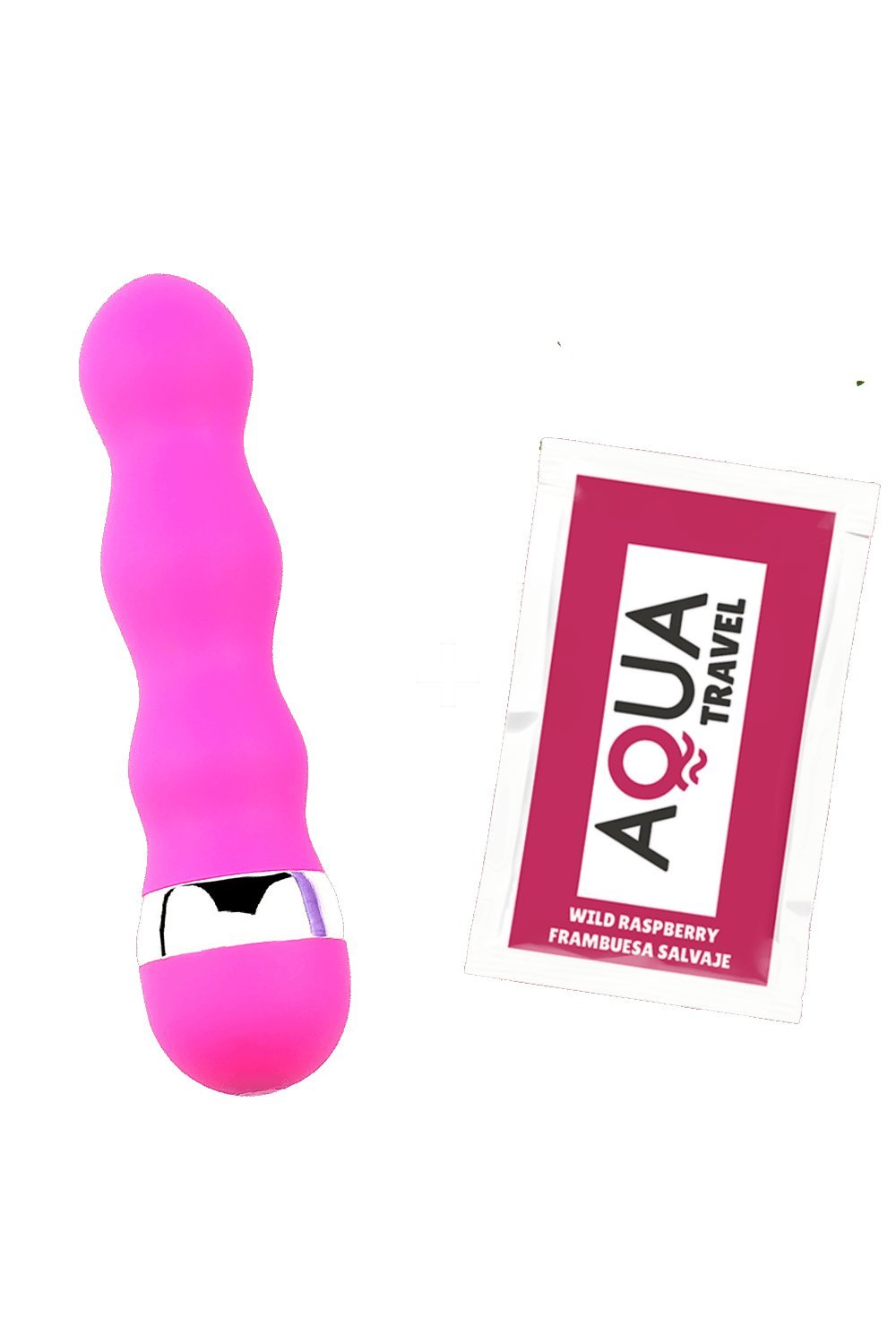 Mini vibromasseur ondulé rose