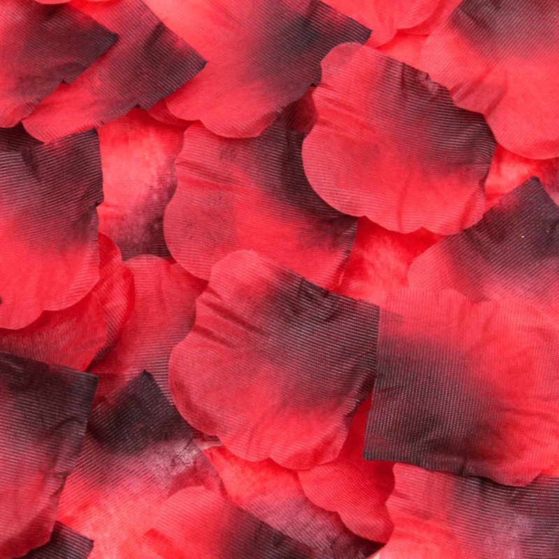 Pétales de rose en tissu pour le lit, sachet de 100