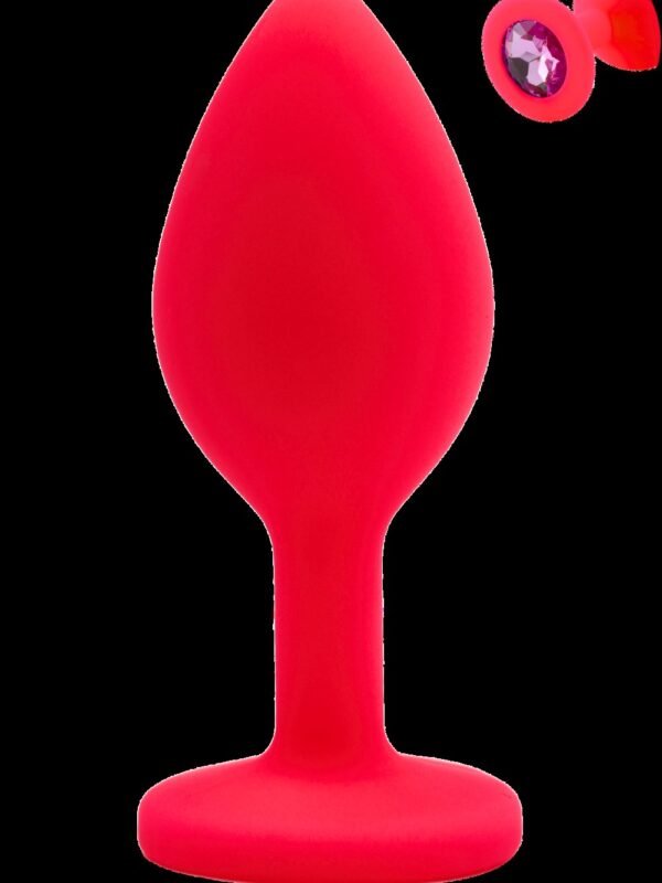 Petit plug anal bijou rose