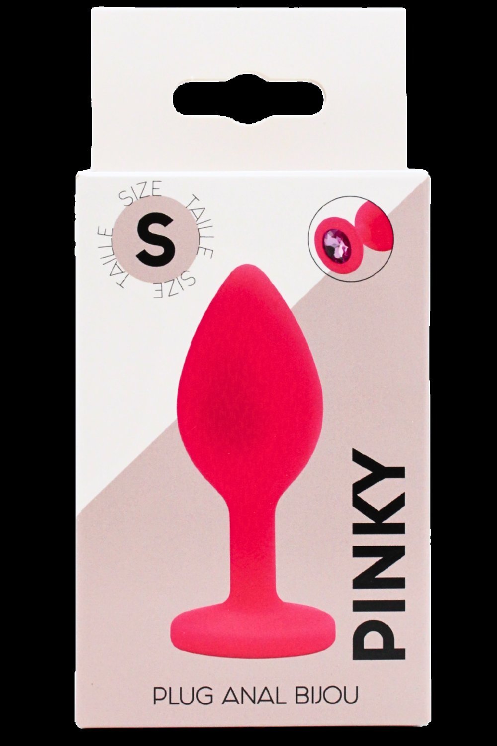 Petit plug anal bijou rose