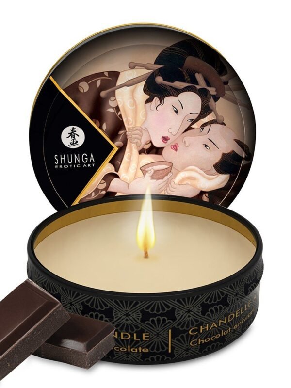 Petite bougie de massage chocolat 30 ml