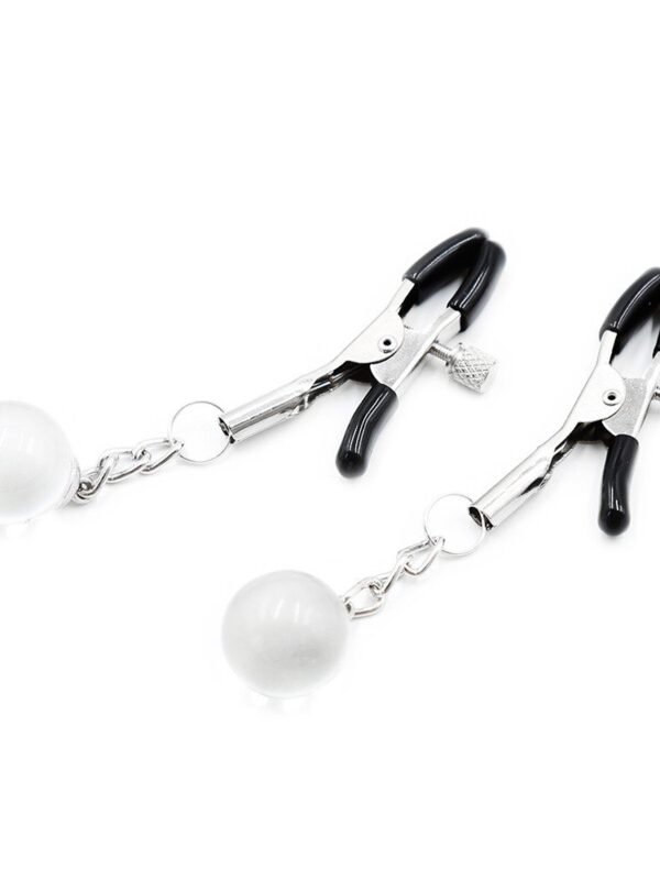 Pinces à seins réglables avec pendentifs strass
