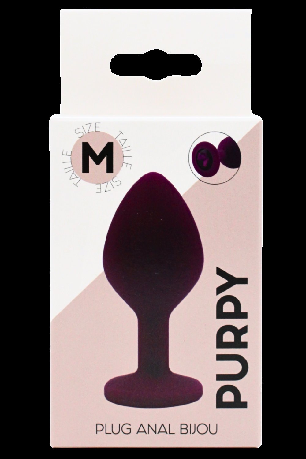 Plug anal bijou violet taille M