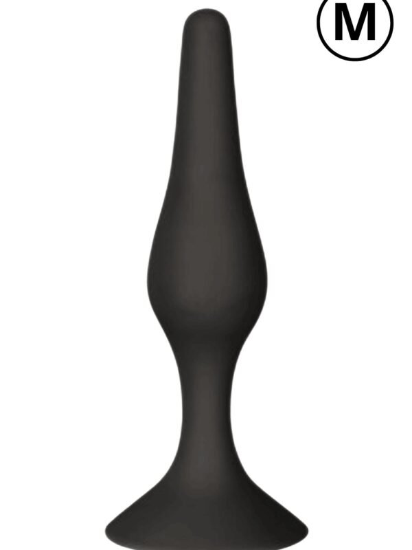 Plug anal en silicone ventouse taille M