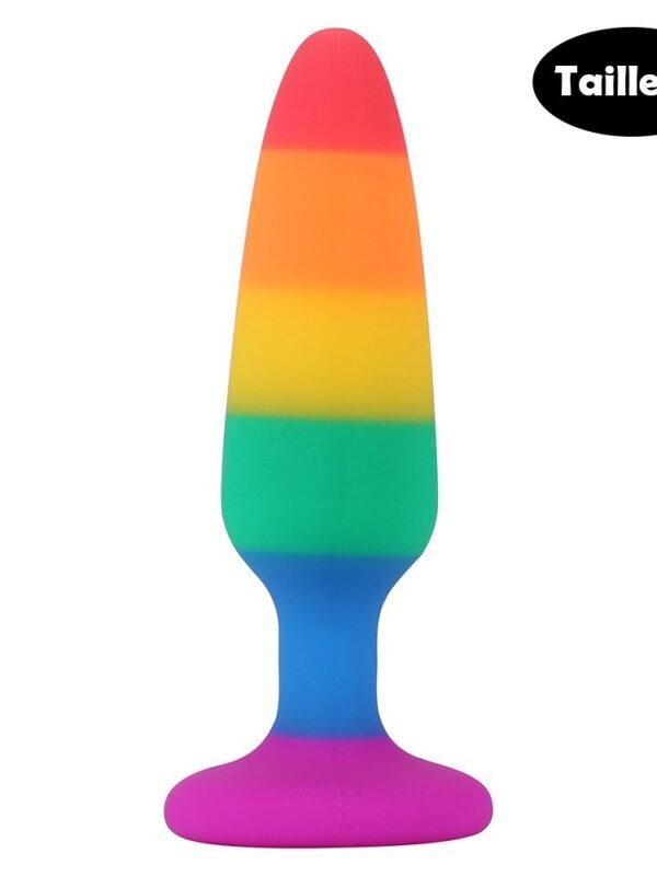Plug anal multicolore taille M