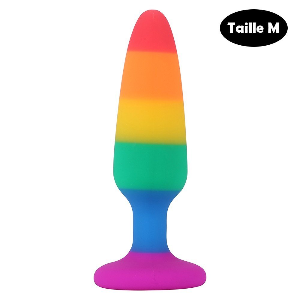 Plug anal multicolore taille M
