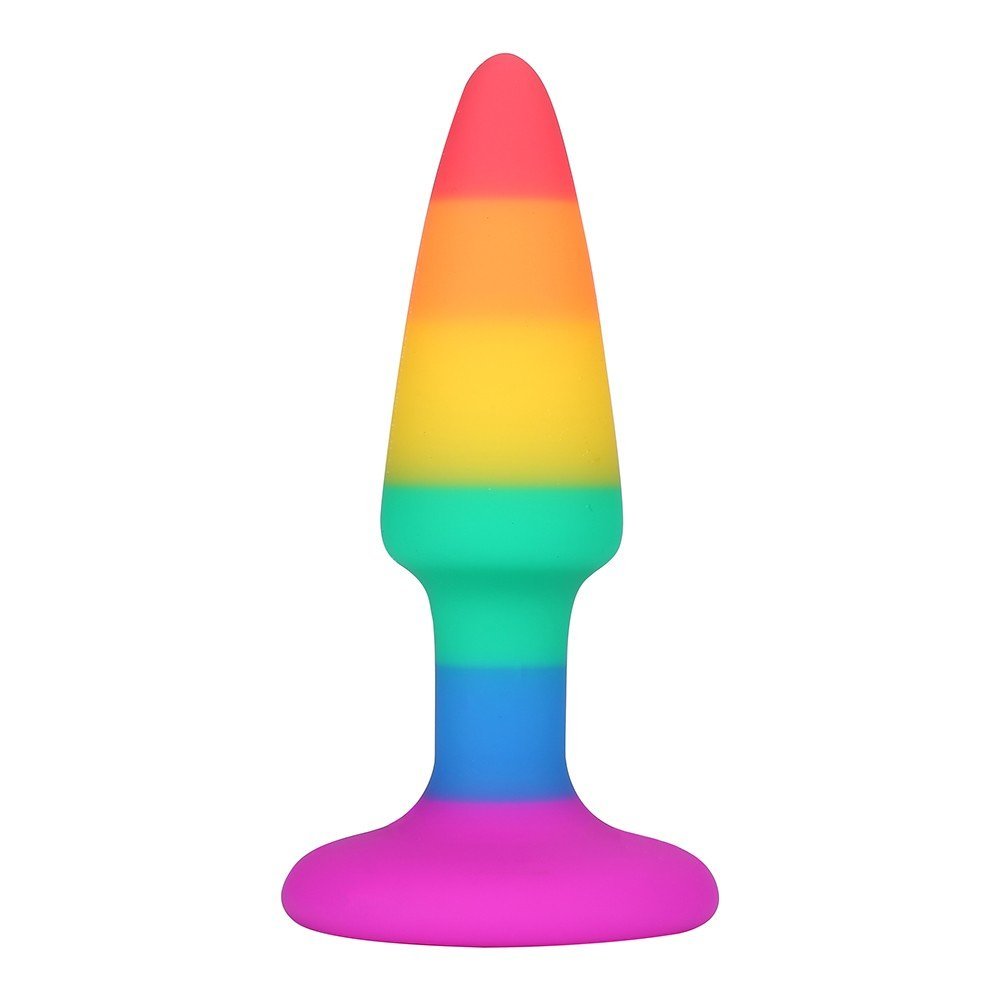Plug anal multicolore taille S