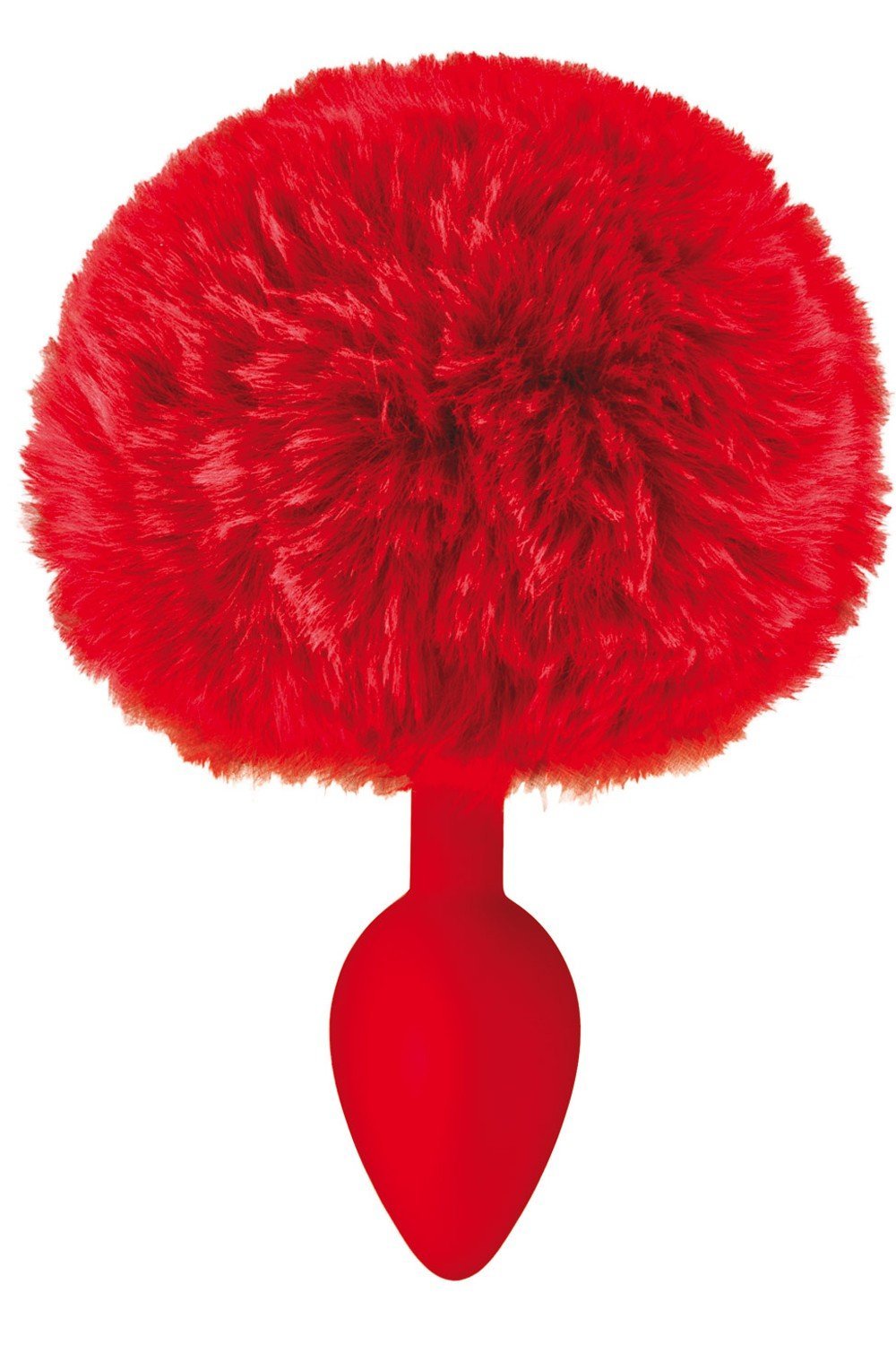 Plug anal pompon rouge