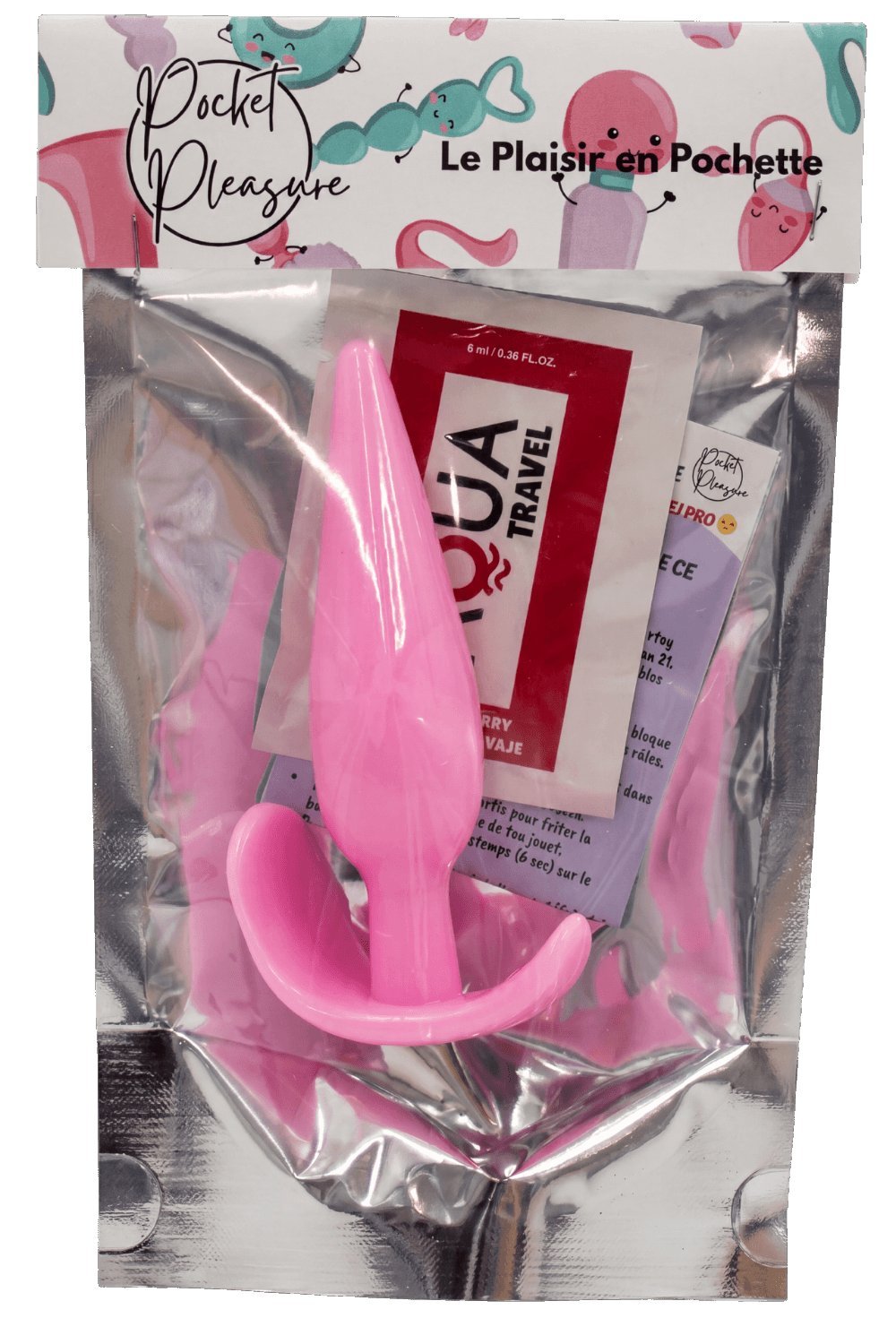 Plug anal souple rose