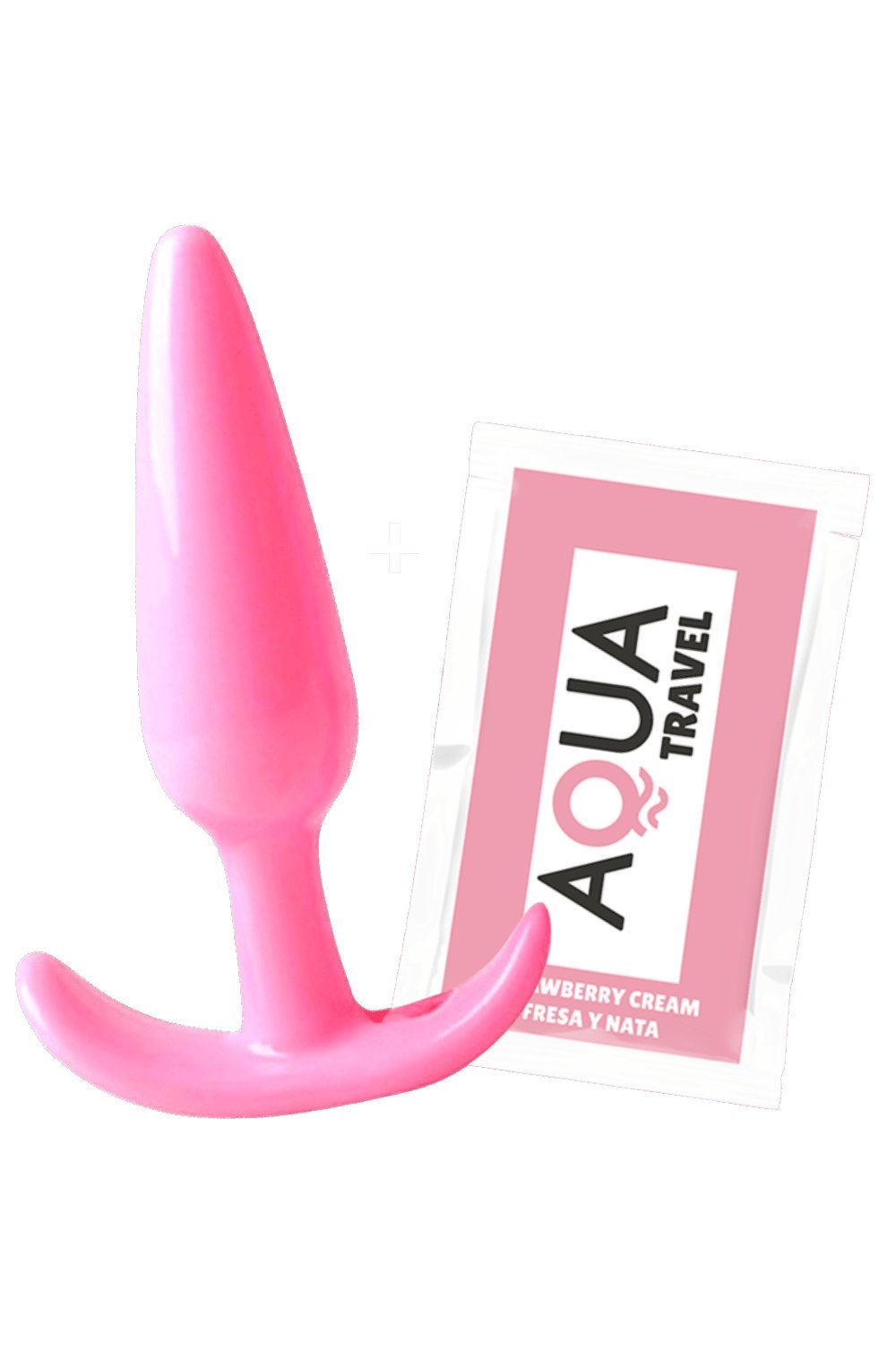 Plug anal souple rose