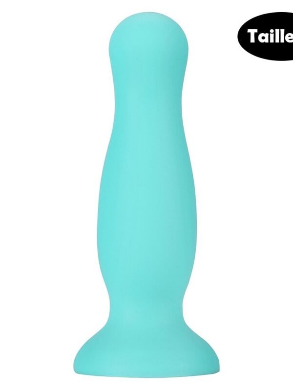 Plug anal ventouse vert pastel
