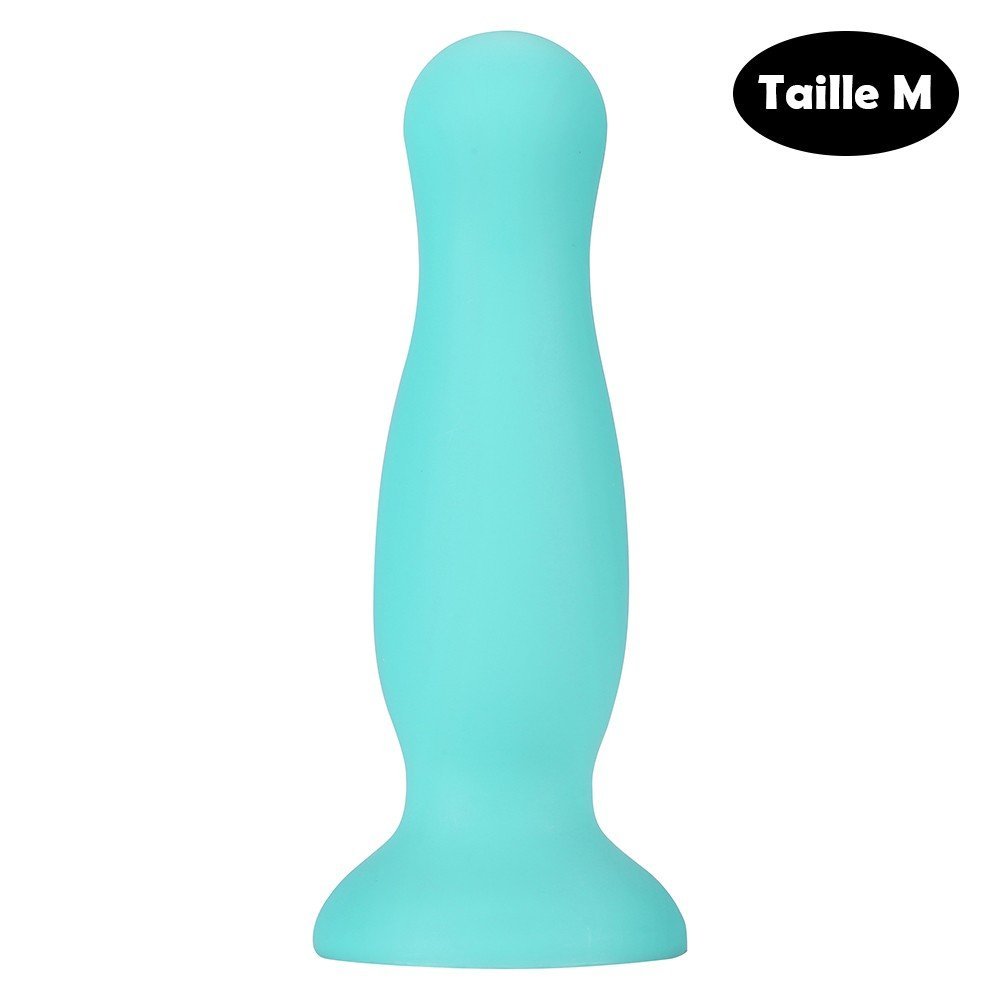 Plug anal ventouse vert pastel