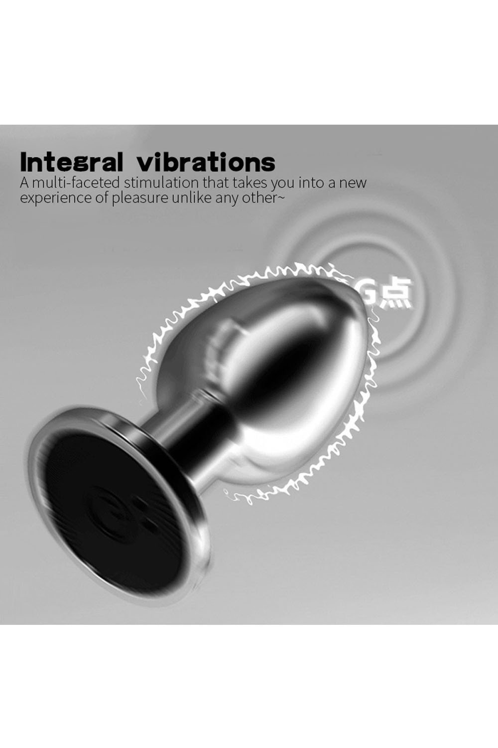 Plug anal vibrant en acier taille S