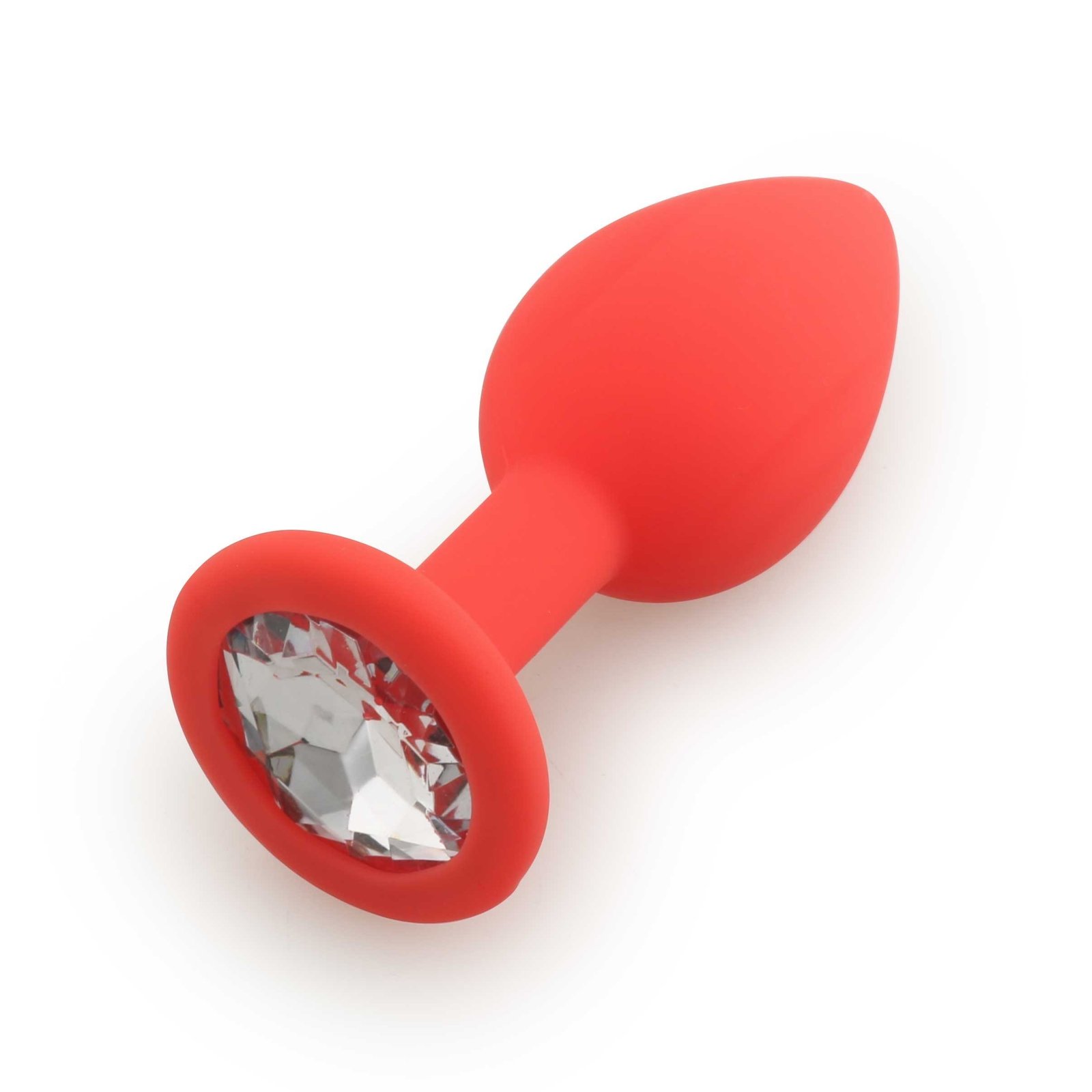 Plug bijou cristal rouge taille L