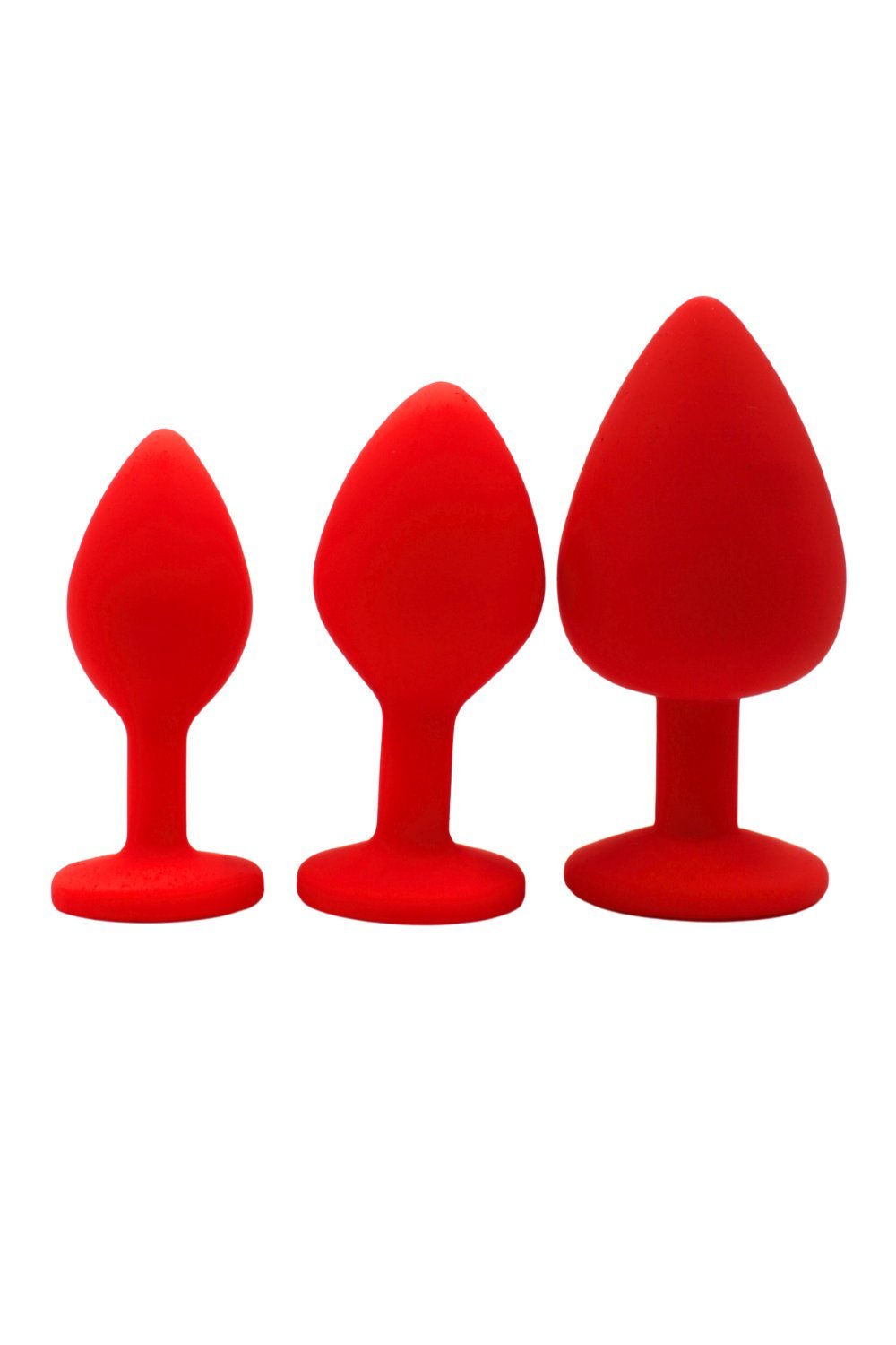Plug bijou cristal rouge taille L