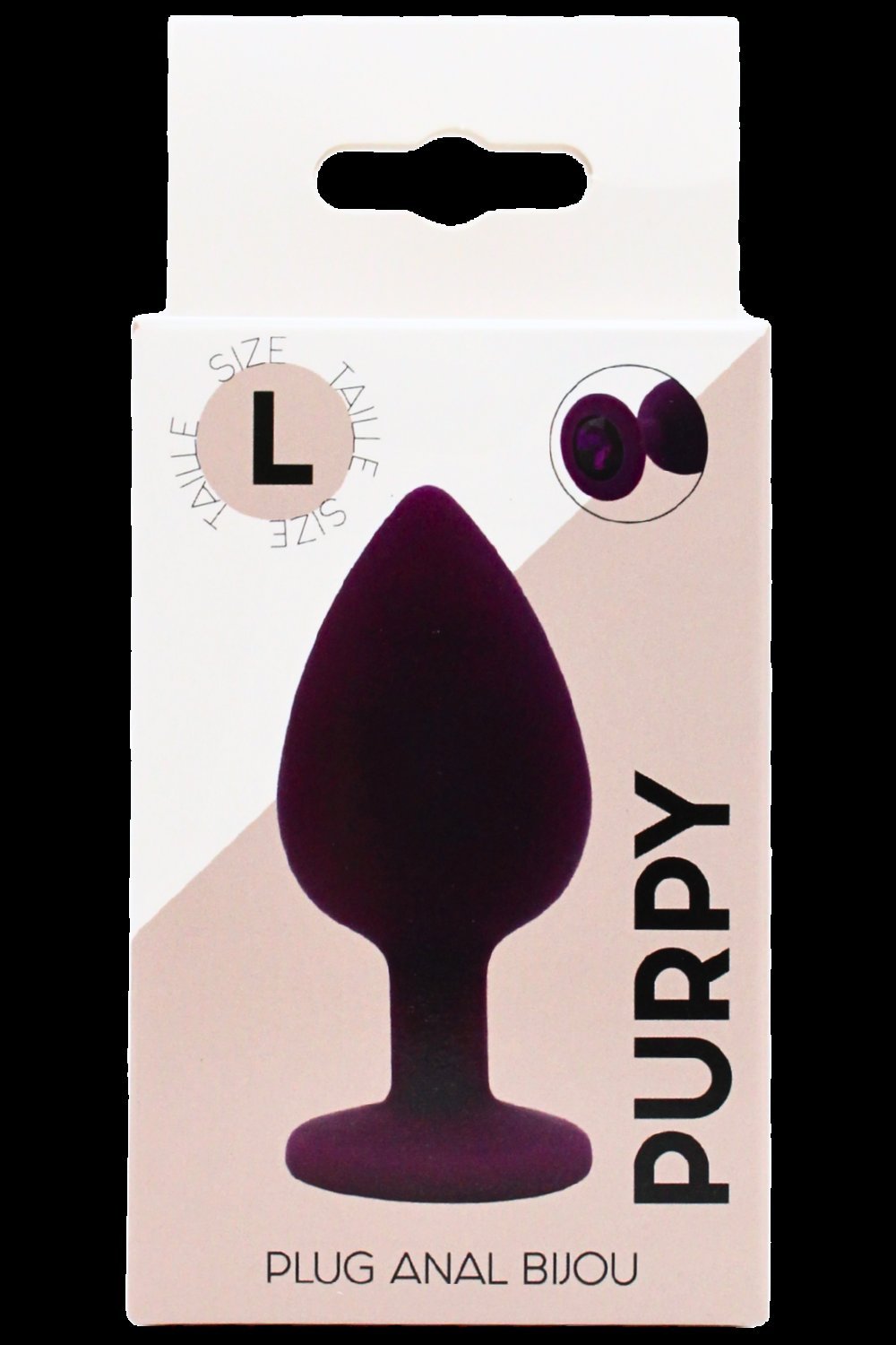 Plug bijou violet taille L