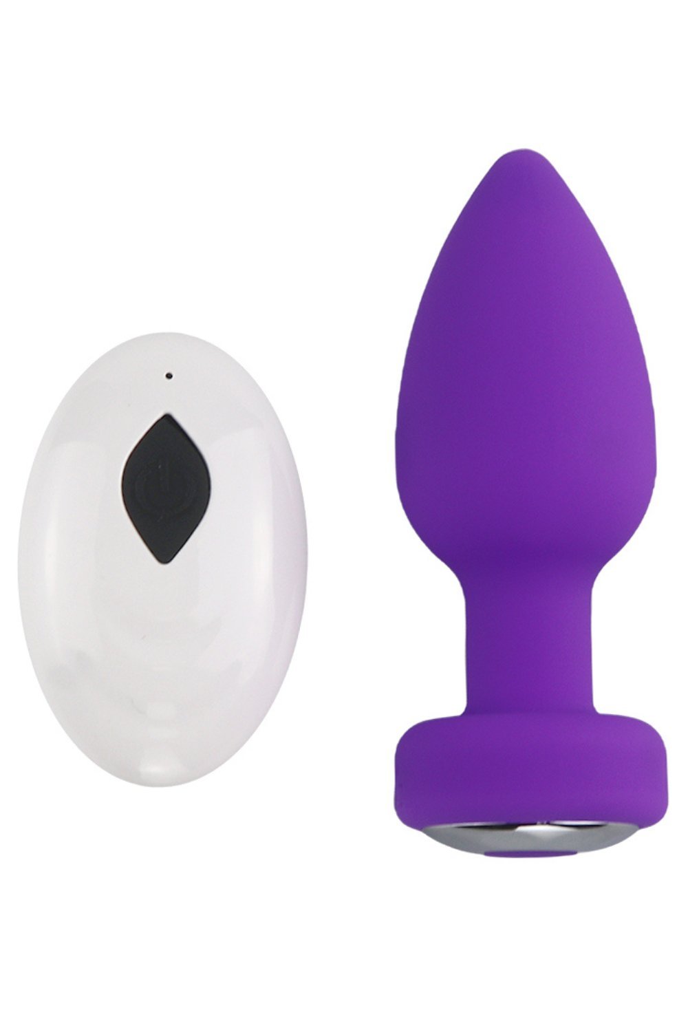 Plug vibrant télécommandé violet