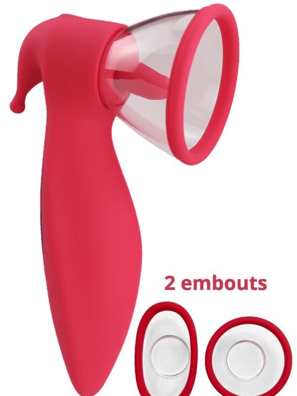 Pompe à clitoris et tétons avec langue vibrante