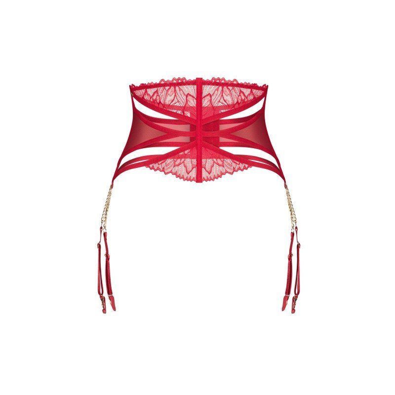 Porte-jarretelles Matildea rouge et or – Obsessive