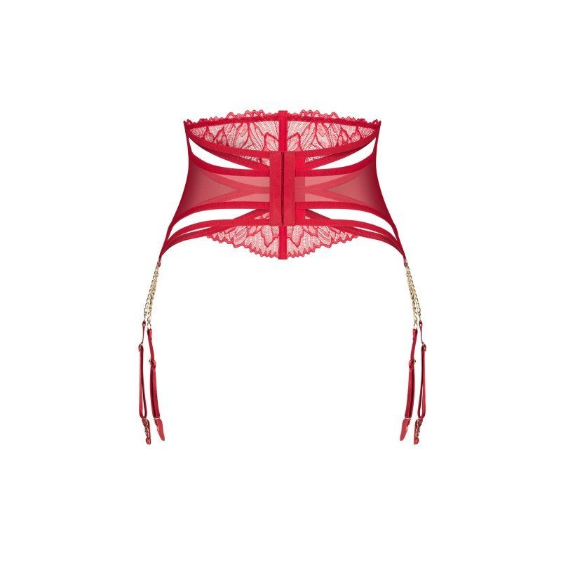 Porte-jarretelles Matildea rouge et or – Obsessive