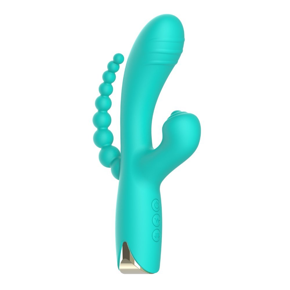 Rabbit triple stimulation turquoise
