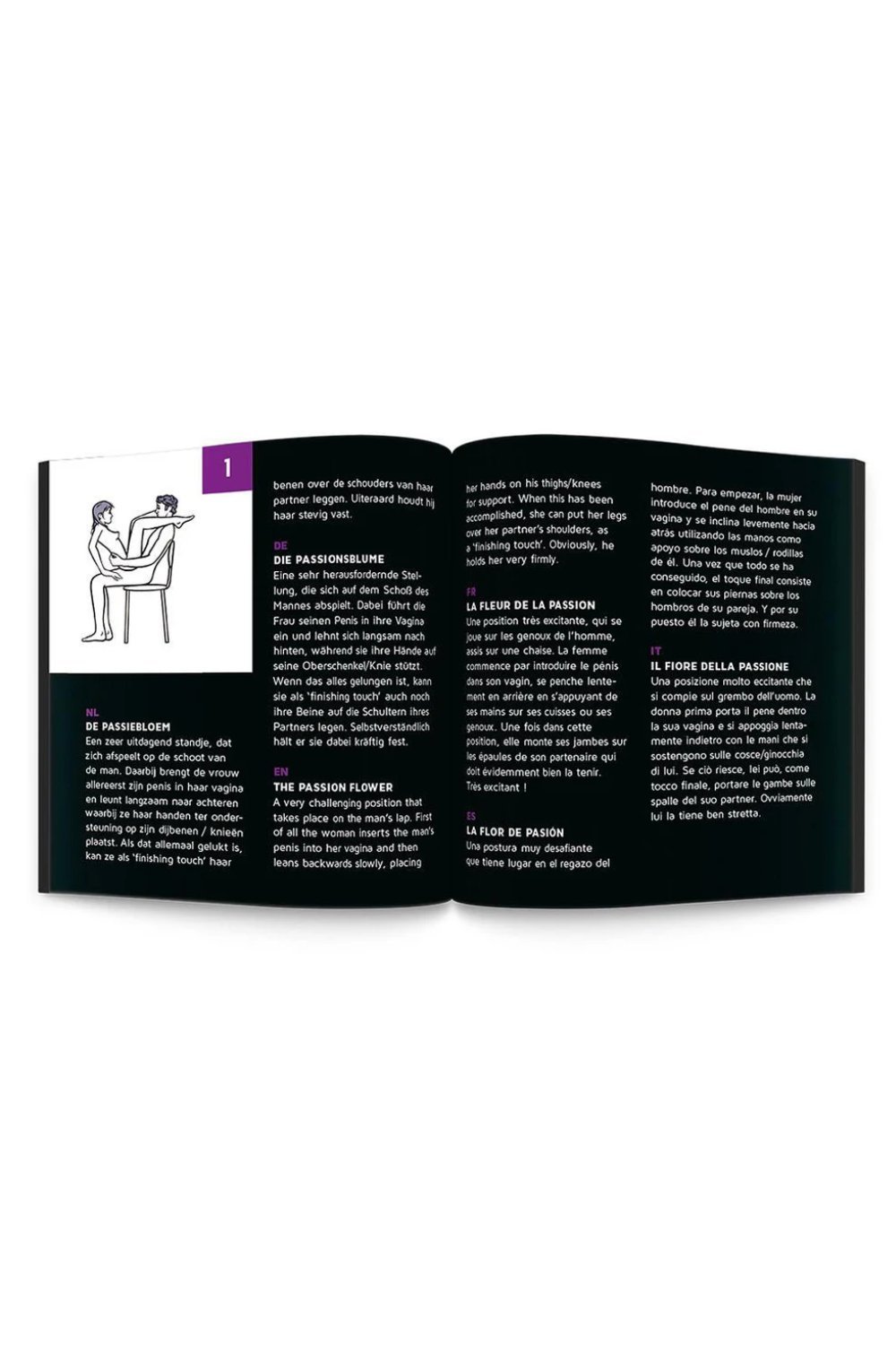 Roulette Kamasutra sexy, 24 positions illustrées