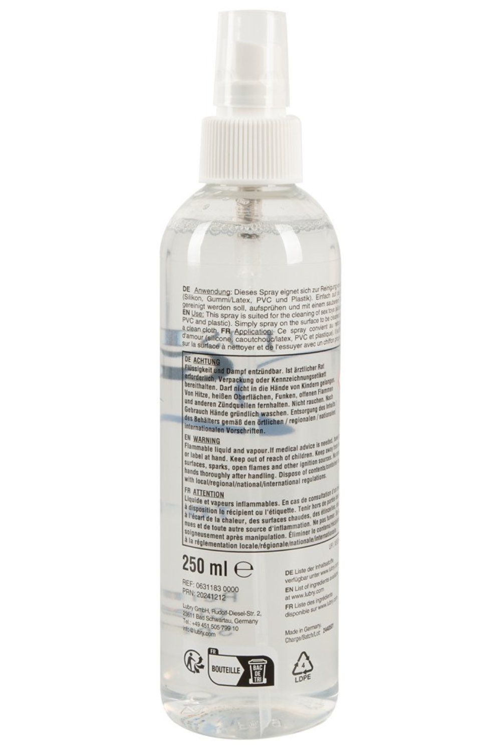 Spray nettoyant pour sextoys 250 ml