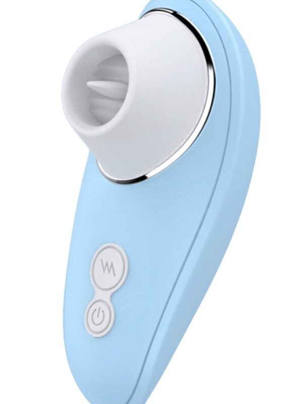 Stimulateur à langue vibrante bleu