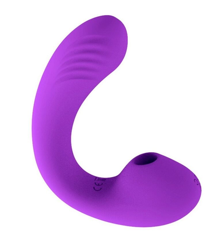 Stimulateur clitoridien à tapotements violet en forme de U