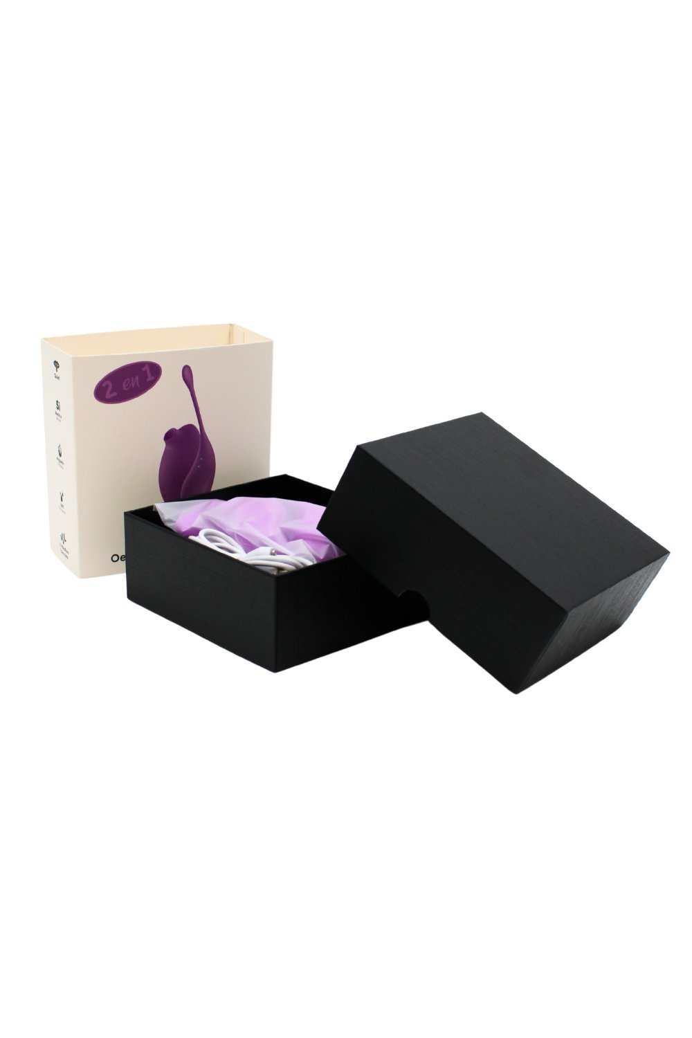 Stimulateur clitoridien et œuf vibrant violet