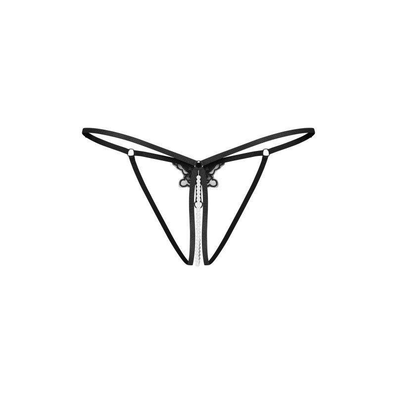 String femme sexy ouvert à bijou frontal