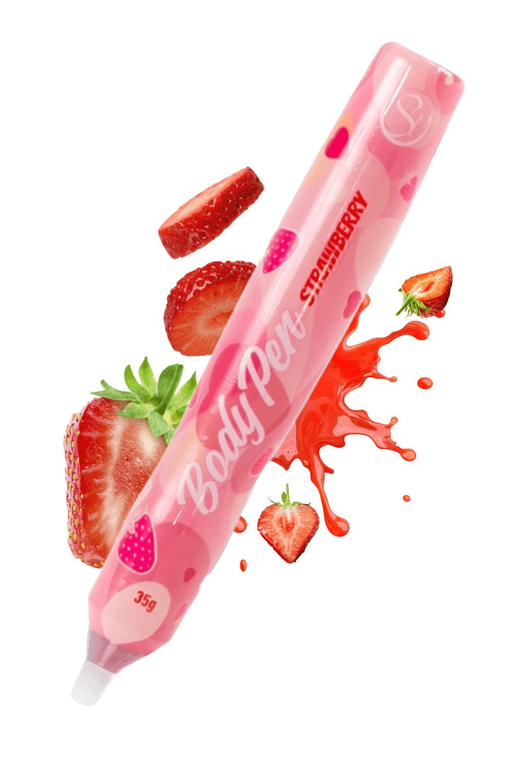 Stylo de peinture corporelle comestible fraise 35 g