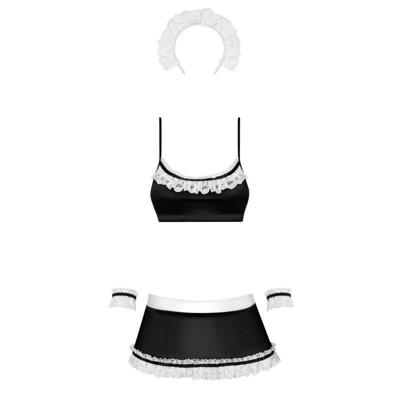 Tenue de soubrette sexy brillante