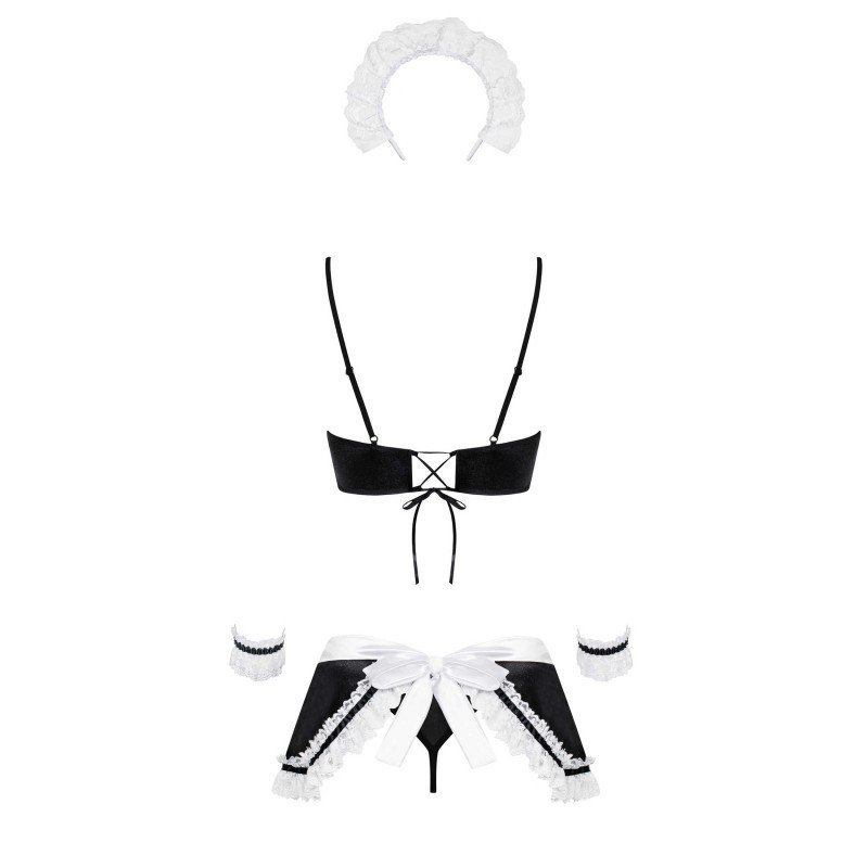 Tenue de soubrette sexy brillante
