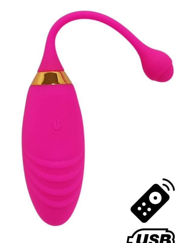 Œuf vibrant rainuré rechargeable