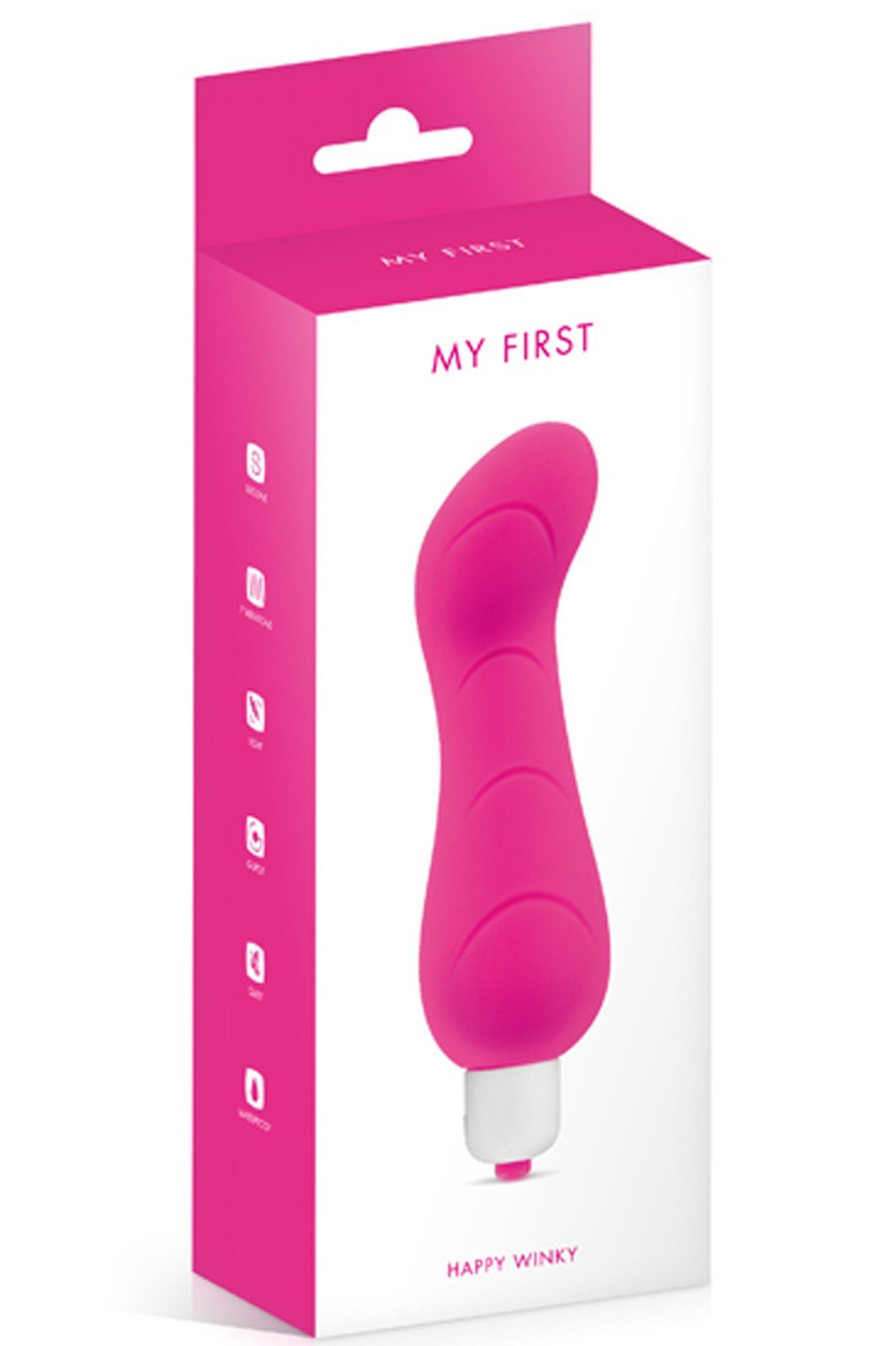 Vibro point G courbé 7 vitesses rose