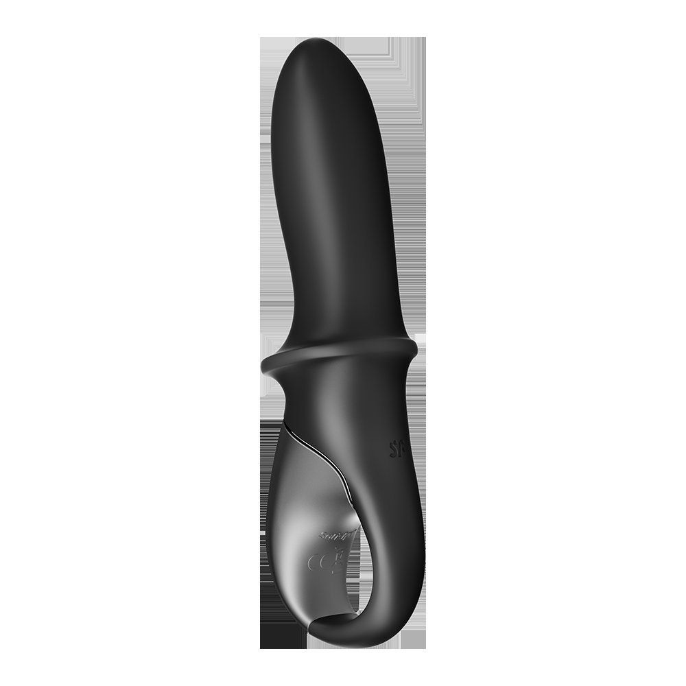 Vibromasseur chauffant connecté noir