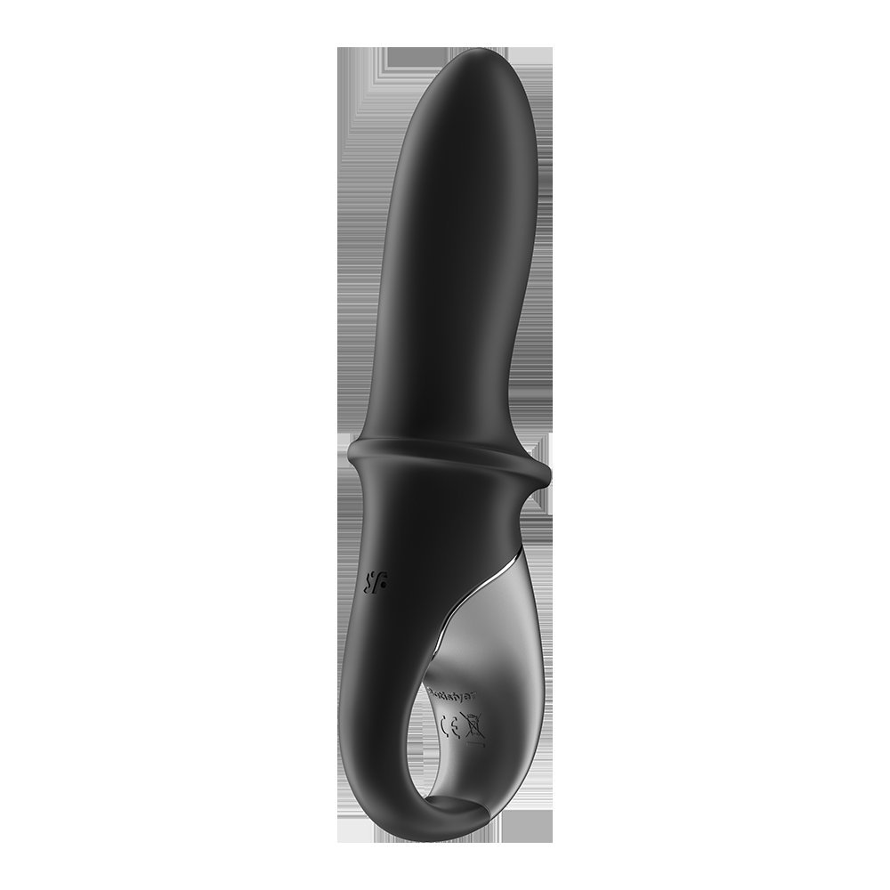 Vibromasseur chauffant connecté noir