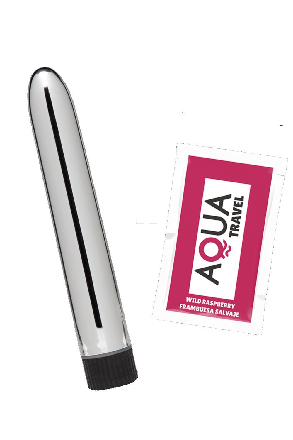 Vibromasseur classique argenté