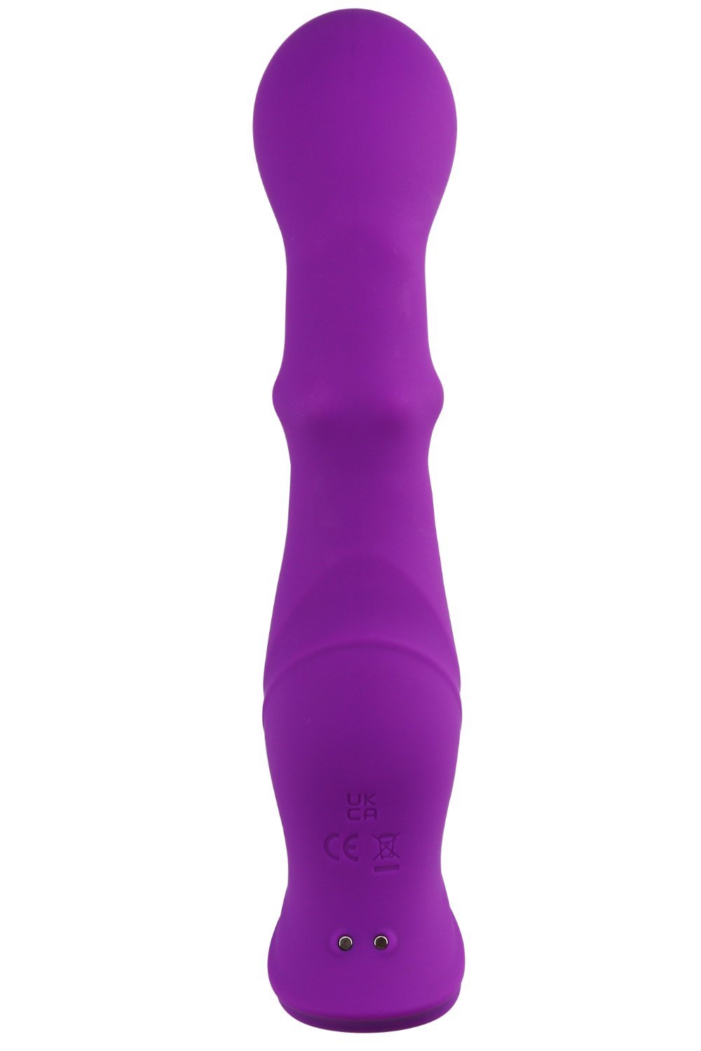 Vibromasseur double action rechargeable violet