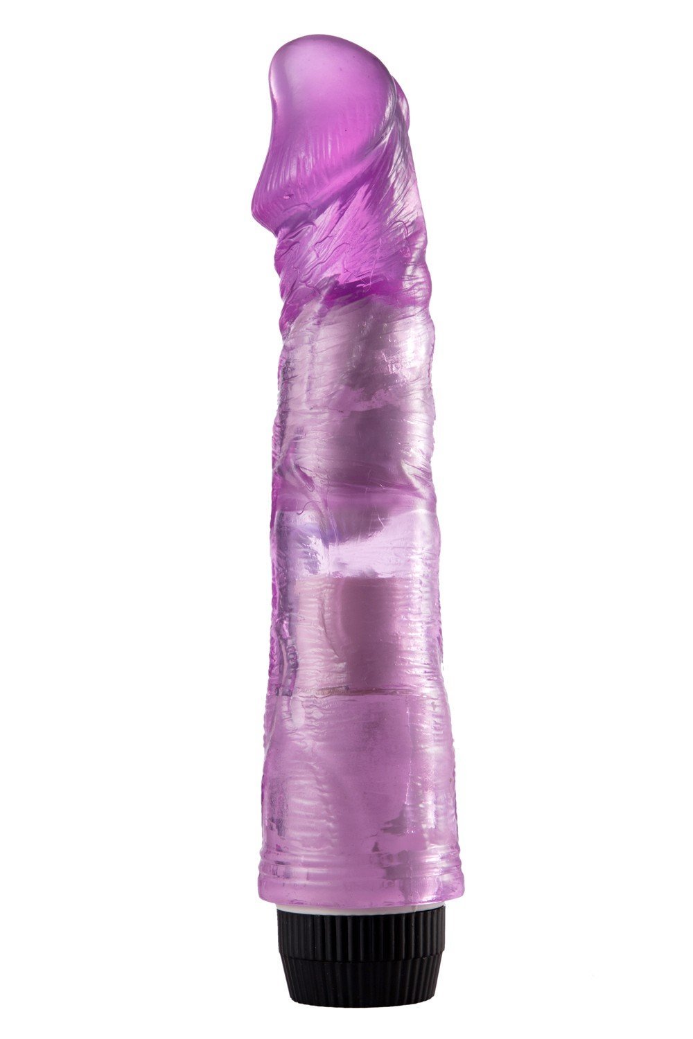 Vibromasseur jelly à picots violet 20 cm