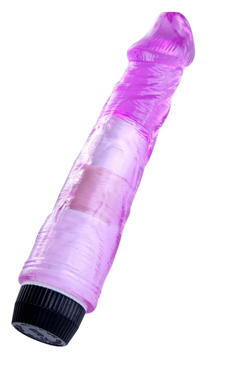 Vibromasseur jelly à picots violet 20 cm