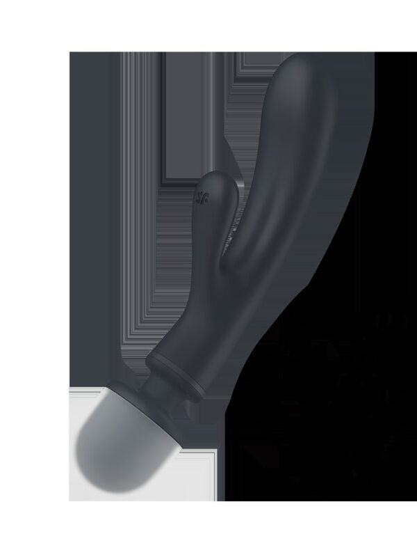 Vibromasseur rabbit et wand 2 en 1 noir